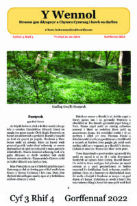 Wennol Gorffennaf 2022 - Cyfrol 3 Rhif 4